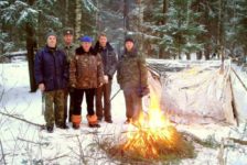 Тренировка по выживанию после посадки космического корабля