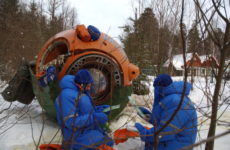 Тренировка по выживанию после посадки космического корабля