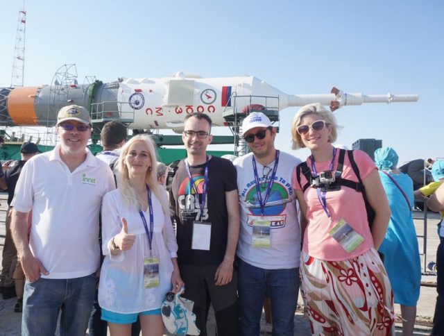 Вывоз ракеты на Байконуре