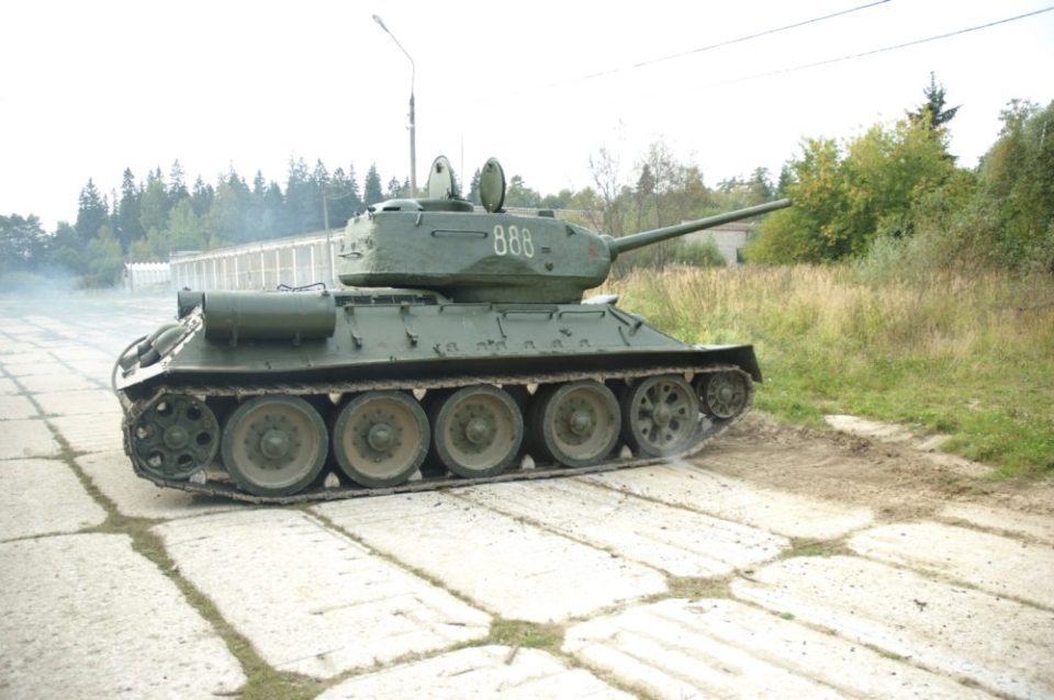 Катание на танке Т-34