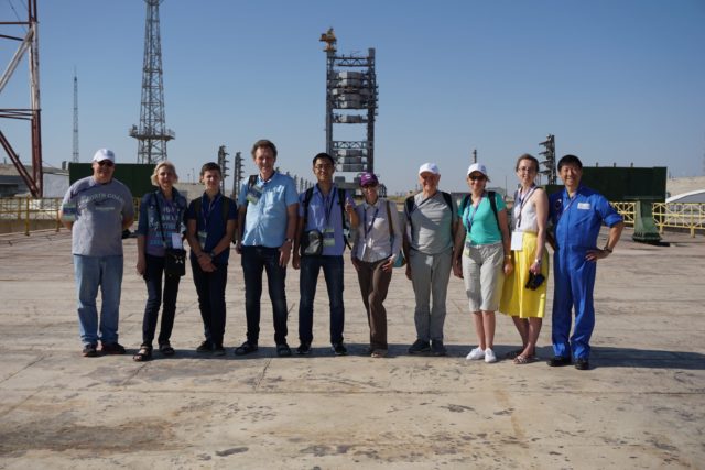 Наши туристы на стартовой площадке ракеты Протон