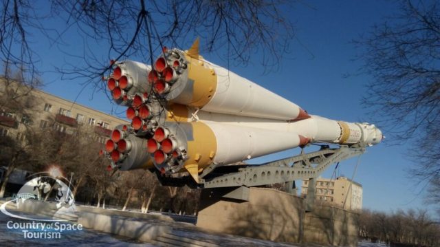 Макет Ракеты СОЮЗ в городе Байконур